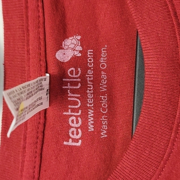 Tee Turtle red tropical sunset graphic t-shirt top XL - Picture 4 of 8